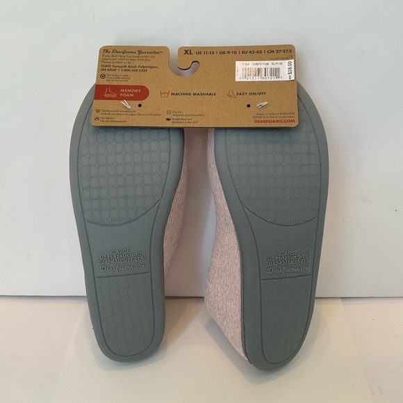 NWT Womens Dearfoams slippers - Picture 2 of 3